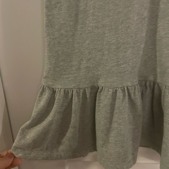 Polo Ralph Lauren Heart Heather Grey Drop Waist Tee Shirt Dress Size 8/10 Medium - Picture 3 of 5